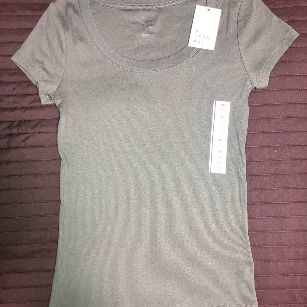 A New Day Women's Short Sleeve Tee in Olive